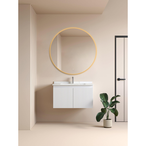 Saniclass Circle Badkamerspiegel - rond - diameter 120cm - indirecte LED verlichting - spiegelverwarming - infrarood schakelaar SHOWROOMMODEL SHOW26722