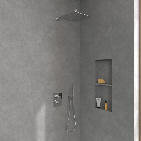 Villeroy & Boch Universal Showers regendouche - 30x30cm hoekig - hoogglans chroom SW974357