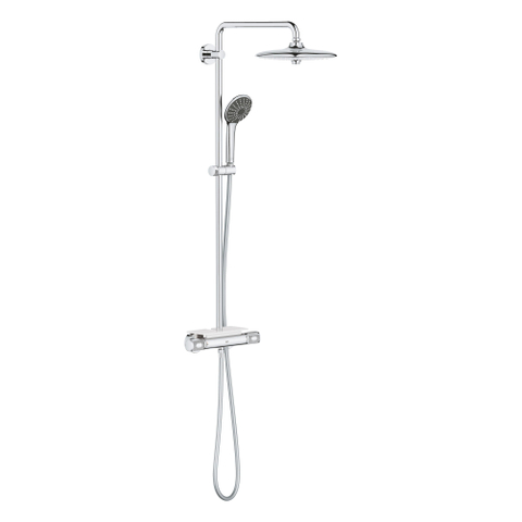 GROHE Vitalio Joy Regendoucheset Opbouw - hoofddouche 26cm - handdouche rond - chroom OUTLETSTORE STORE44207