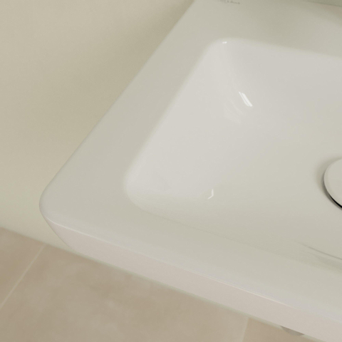 Villeroy & Boch Subway 2.0 lave-mains dessous rectifié 50x40cm - inclus trou de robinetterie inclus trop-plein 1024208