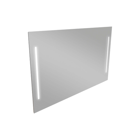 Nemo Spring Quadro spiegel - 60x70cm - met verticale LED verlichting - schakelaar onderaan SW403264