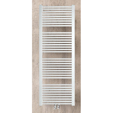 Instamat Rim Handdoekradiator, afm. H 1700 x L 600 mm, 6 aansl. ½", incl. wandconsoles, standaard wit OUTLETSTORE STORE43591