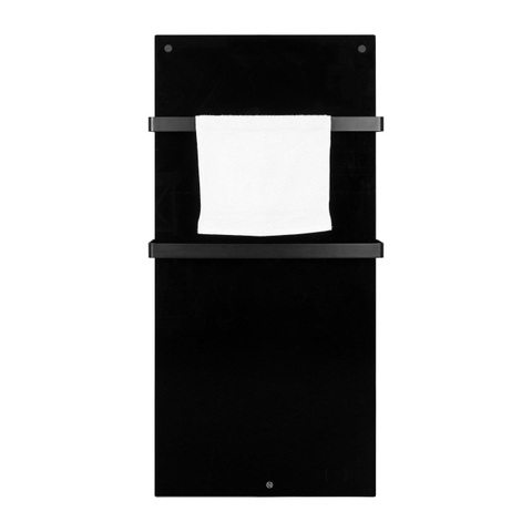 Eurom Sani 1000 Comfort Radiateur électrique 127x55cm - 1000 watt - wifi - verre - Noir SW976338