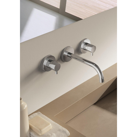 Hotbath Laddy inbouw wastafelmengkraan 3-gats met inbouwbrug chroom OUTLET STORE18354