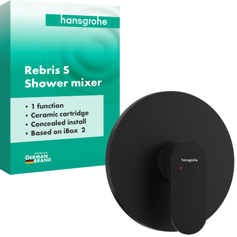Hansgrohe Rebris S mengkraan inbouw voor iBox Universal 2 mat zwart SW1567353