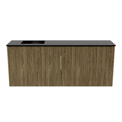 Mondiaz JOYA 100cm meuble de salle de bains - couleur Dusk - Vasque FAYE position Gauche Sans trou de robinet couleur Urban SW1421646