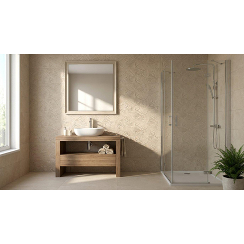 ÉCHANTILLON Terravito Elzino carreau mural - 25x75cm - rectifié - Aspect pierre naturelle - Beige mat (beige) SW1221421