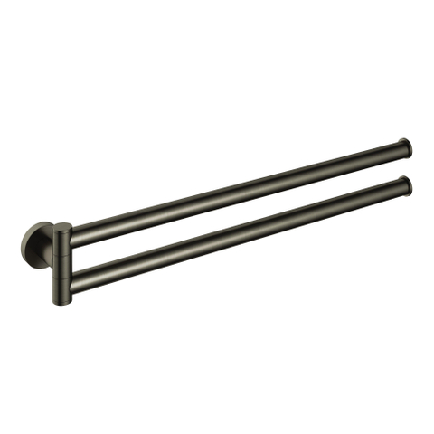 Hotbath &MORE Handdoekhouder Draaibaar BGP - PVD - geborsteld gunmetal (antraciet) SW1246432