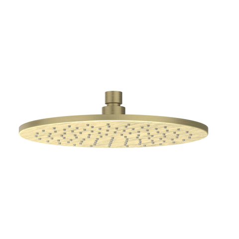 IVY Tribe ensemble de douche pluie encastré – douche de tête medium Ø 25 cm – bras mural courbé 40 cm – barre de douche 90 cm – or brossé mat SW1032163
