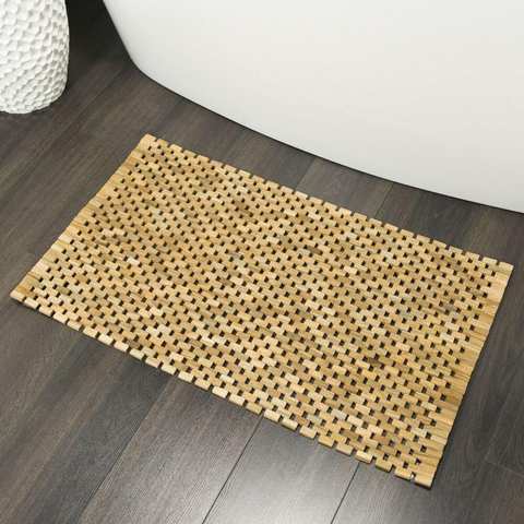 Sealskin Woodblock Badmat Teak hout 52x90 cm Bruin CO293324274