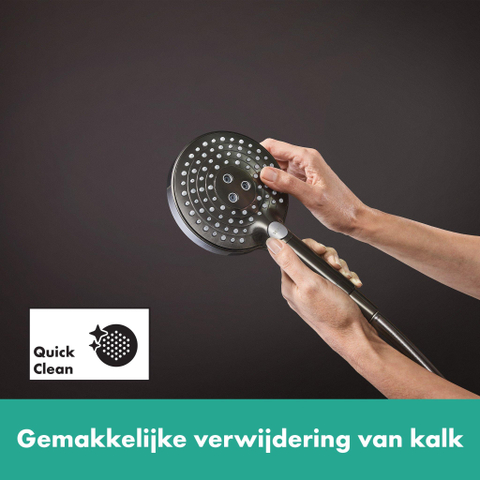 Hansgrohe Raindance Select S Handdouche 120 - 3jet powderrain - geborsteld zwart chroom SW541891