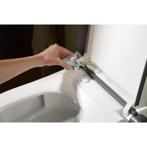 Hansgrohe LavaPura Element S WC lavant – séchage à air chaud & abattant automatique – blanc brillant SW1413638