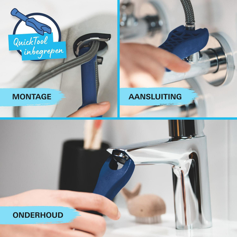 Grohe Start QuickFix Wastafelmengkraan - opbouw - 10.9cm uitloop - S-size - matte black (mat zwart) SW1126960