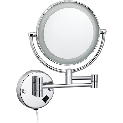 Best Design Steiner Miroir de maquillage mural avec éclairage LED chrome SW280322