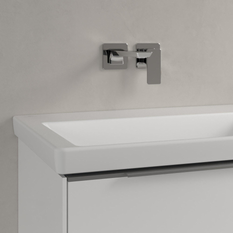 Villeroy & Boch Subway 3.0 lavabo - 130x47x16.5cm - sans trou de robinet - stone white mat SW641690
