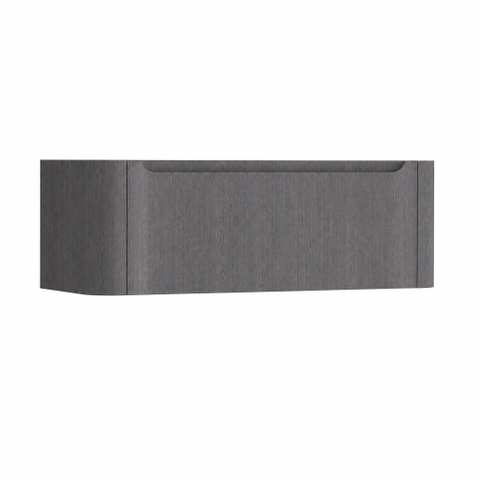 H&R badmeubelen Juice Meuble sous lavabo - 120x45x40cm - coins arrondis - 1 tiroir - poignée intégrée - wengé SW867523