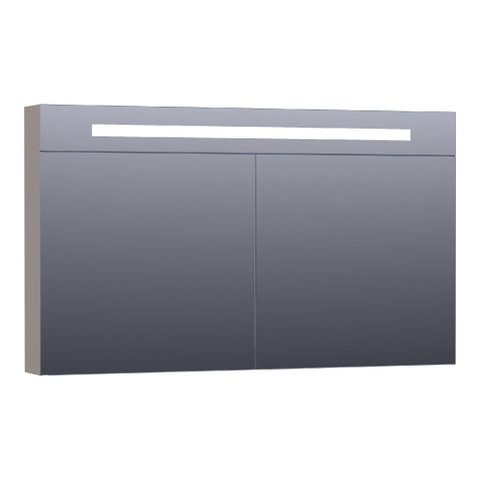 BRAUER Promise Deluxe spiegelkast – 119x70x15 cm – directe LED – Taupe mat SW371661