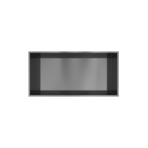 Hotbath &MORE Inbouwbox of inbouwnis - 30x60x10 - PVD - geborsteld gunmetal (antraciet) SW1246582