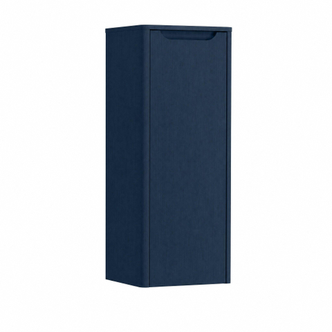 H&R badmeubelen Juice Halfhoge Kast - 40x35x100cm - met ronde hoeken - 1 deur - linksdraaiend - blue oak SW875362