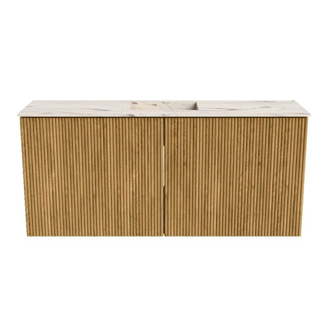 Mondiaz JOYA-DLUX 90cm toiletmeubel - kleur Oak - Wastafel FAYE positie Midden Zonder kraangat kleur Nata. SW1424022