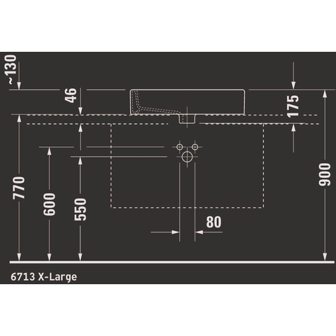 Duravit Vero Opbouwwastafel - geslepen - met kraangat - met overloop - 59.5x46.5cm - met wondergliss - inclusief bevestiging - wit 0290489