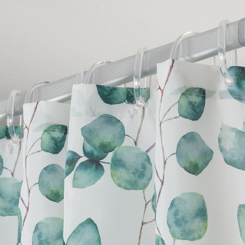Sealskin ayra rideau de douche 180x200 cm polyester vert/blanc SW699511