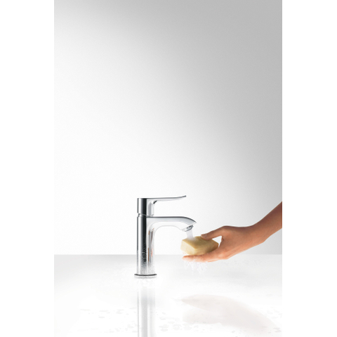 Hansgrohe Metris Eengreeps fonteinmengkraan - 100 met trekwaste - hoogglans chroom 0450930