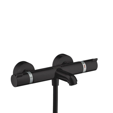 Hansgrohe Ecostat Comfort Badkraan - thermostatisch - met omstel - met koppelingen - thermostaat - mat zwart SW297277