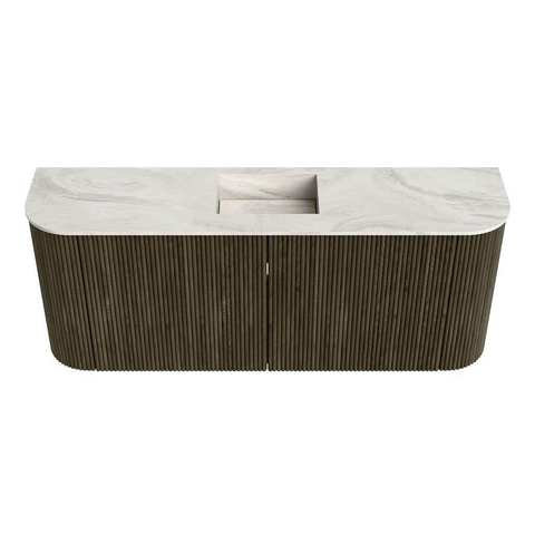 Mondiaz JOYA-DLUX 103.2cm toiletmeubel - ronding links en rechts kleur Shadow - Wastafel FAYE positie Midden Zonder kraangat kleur Ostra. SW1423048