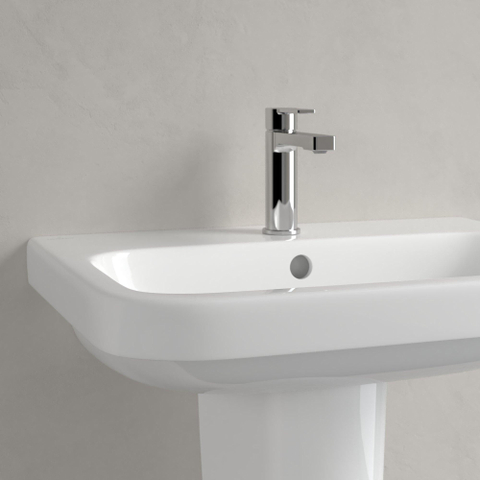 Villeroy & Boch Architectura wastafel - 65x47cm - met kraangat - met overloop cermic+ - White Alpine (glans wit) 1025251