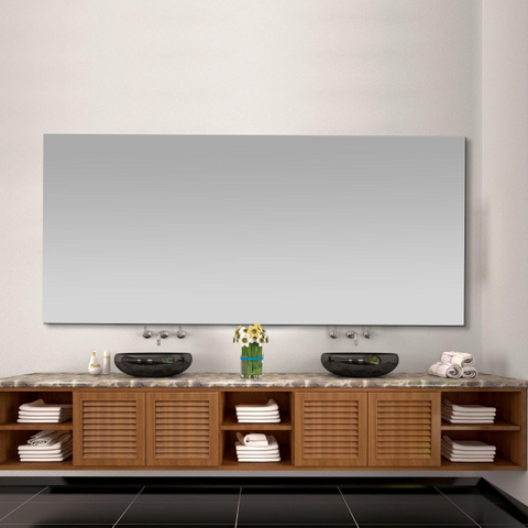 Saniclass Clear miroir – 160 x 70 cm – verre sans cuivre SW1413220