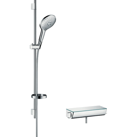 Hansgrohe Combi Raindance Select S 150 0,90m/Ecostat Select chromé 0605556