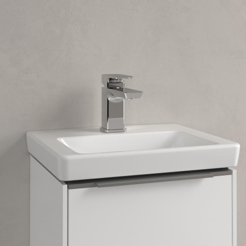 Villeroy & Boch Subway 3.0 fontein - 37x30.5x13.5cm - met 1 kraangat - zonder overloopgat CeramicPlus - White Alpine (glans wit) SW701248