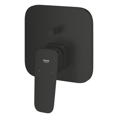 Grohe Cubeo Inbouwmengkraan - 2-weg omstelling - matte black (mat zwart) SW1186615