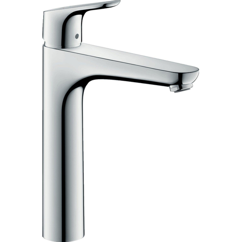 Hansgrohe Focus E2 wastafelkraan highriser - inclusief ComfortZone - 190 met waste - hoogglans chroom 0605544