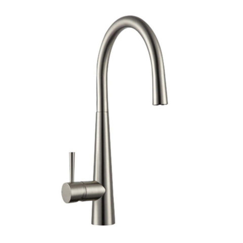 GO by Van Marcke Silk II mitigeur de cuisine monocommande avec bec haut orientable disques en céramique avec flexibles laiton chromé hauteur de base du robinet 420 mm SW286883