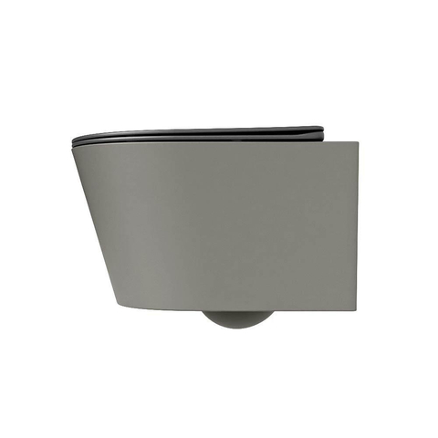 Mondiaz LAVIE WC suspendu – sans bride – 36 x 53 cm – avec abattant softclose – Smoke (brun clair), abattant Dark grey (gris) SW1208609