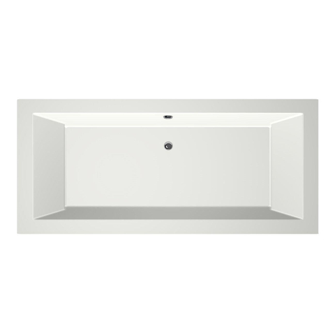 Xenz Society Baignoire duo - 200x90x53 - bonde Centrale - acrylique - blanc mat SW103372