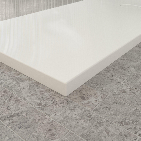 Villeroy & Boch Ecora douchebak - 180x80x4.5cm - afvoer korte zijde - white alpine (wit) SW1558887