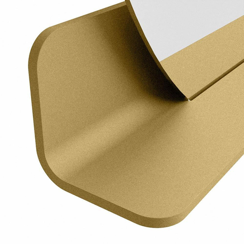 Mondiaz SPOT spiegel – Ø100 cm – met planchet – Oro (zand) SW1235576