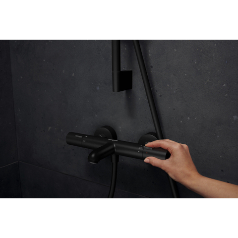 Hansgrohe Ecostat Fine opbouw badthermostaat mat zwart SW1152219