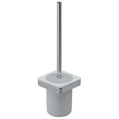 Geesa Frame Toiletborstel met houder Wit / Chroom (witte borstelkop) SW334326