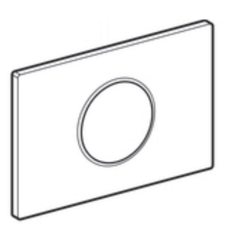 Geberit Sigma10 bedieningplaat met frontbediening voor 24.6x16.4cm wit TWEEDEKANS OUT7093