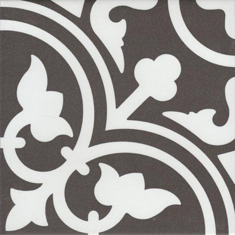 Ceralto Formo Loft carrelage sol et mur - 20x20cm - 8mm - carré - décor - R9 - flavie noir mat SW361640