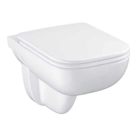 Grohe Start Edge Wandcloset - diepspoel - rimless - closetzitting met deksel en softclose - 35.9x53.5cm - wit SW878224