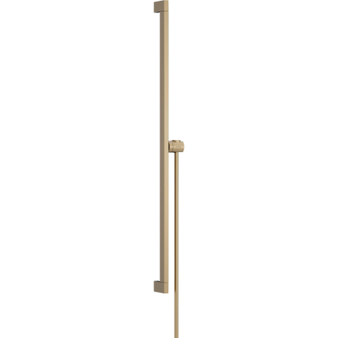 Hansgrohe Unica Glijstang E Puro - 90cm easy slide en isiflex - doucheslang - 160cm - geborsteld brons SW918560