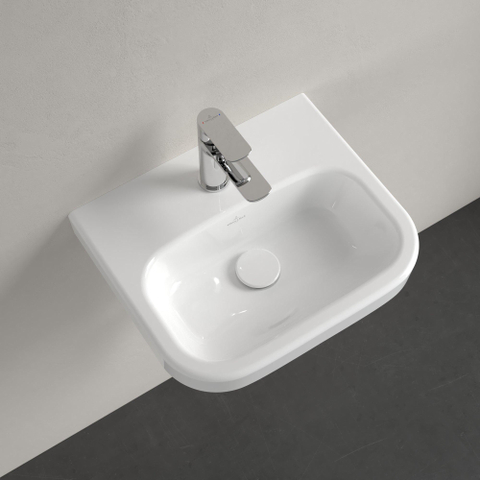 Villeroy & Boch Architectura fontein - 45x38cm - 1 kraangat - zonder overloop - White Alpine (glans wit) 1025282