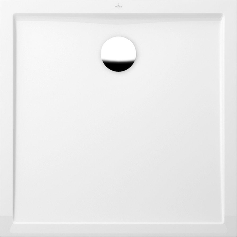 Villeroy & Boch Futurion Flat douchebak quaryl vierkant - 90x90x2.5cm - White Alpine (glans wit) 0949021