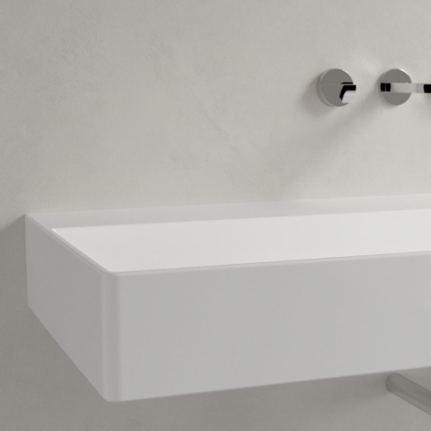 Villeroy & Boch memento 2.0 wastafel - 120x47cm - zonder kraangat - zonder overloop - White Alpine (glans wit) SW479738