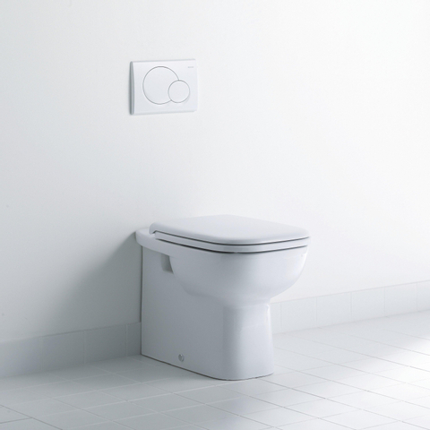 Duravit D-code WC-zitting - 44.3x35.9x5cm - met softclose - kunststof - compact - wit glanzend SW46981